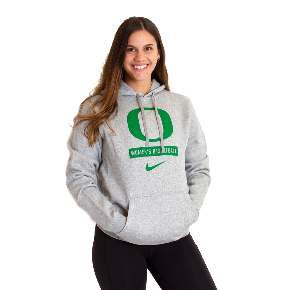 Classic Oregon O, Nike, Club Fleece, Women's Basketball, Hoodie